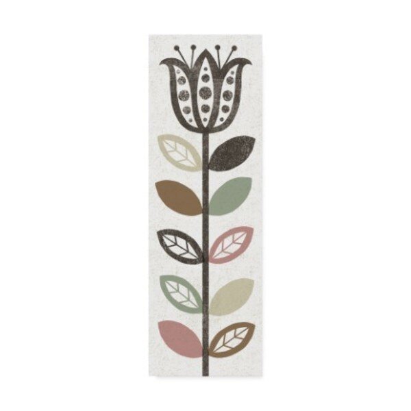 Michael Mullan 'Folk Lodge Floral Hygge' Canvas Art, 16x47, Trademark Fine Art, Mfr#: WAP08710-C1647GG